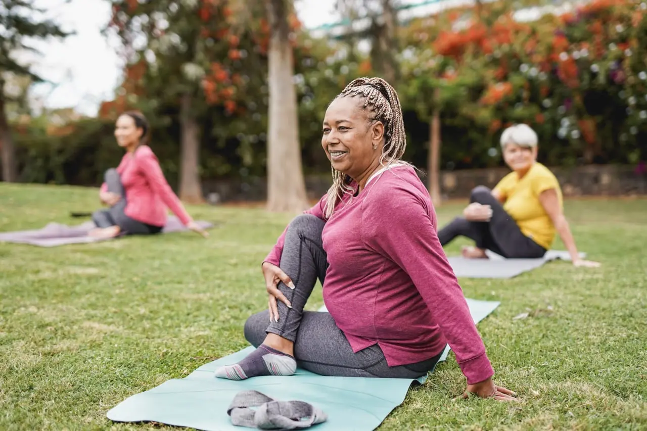 Yoga class for seniors