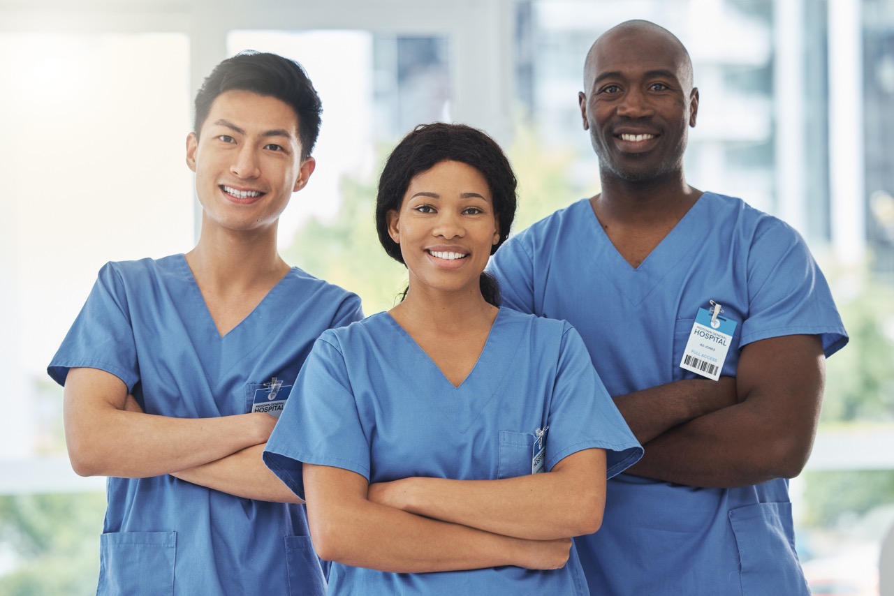 Nurses in a hospital setting